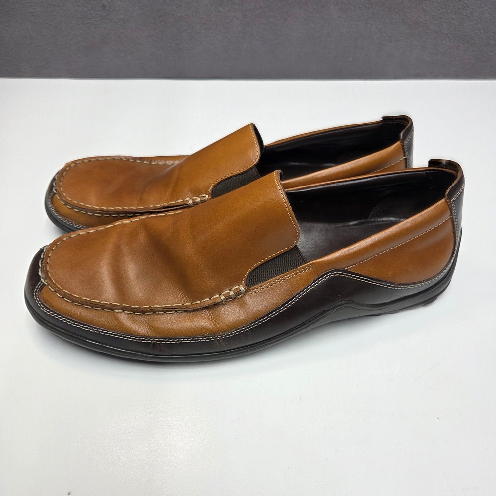 Cole Haan Grant Mens Brown Leather Driving Loafers C03559 Size 13 M
